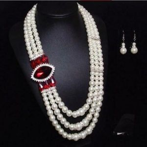 Betsey Johnson Jewelry - Multi-layer pearl earring necklace Betsey Johnson Jewelry - Multi-layer pearl earring necklace